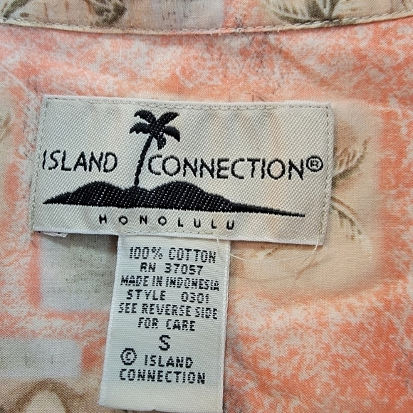Vintage Island Connection Hawaiian Shirt Size S - Picture 6 of 8